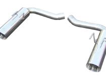 Pype Bomb Series Axle Back Exhaust System 10-14 Camaro V8 Split Rear Dual Exit Hardware/4.5 in Polished Tips Incl Polished 409 Stainless Steel Pypes Exhaust