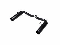 Pype Bomb Series Axle Back Exhaust System 10-14 Camaro V8 Split Rear Dual Exit Hardware/4.5 in Black Tips Incl Black Finish 409 Stainless Steel Pypes Exhaust