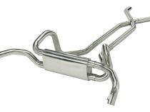 1967-1974 2.5 Inch F/X-Body Crossflow Crossmember Back Exhaust System With X-Pipe System 304 Stainless Race Pro Muffler Pypes Performance Exhaust