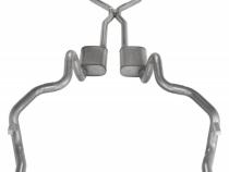 Crossmember Back w/H-Pipe Exhaust System 75-81 F-Body Split Rear Dual Exit 2.5 in Intermediate And Tail Pipe Turbo Pro Mufflers/Hardware Incl Catalytic Converter Incl Pypes Exhaust