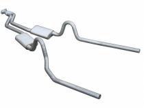 Cat Back Exhaust System 78-88 GM G-Body Split Rear Dual Exit 2.5 in Intermediate And Tail Pipe Hardware Incl Muffler And Tip Not Incl Natural 409 Stainless Steel Pypes Exhaust