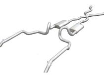 1994-1996 Chevy Impala Converter Back Exhaust System With X-Pipe Out The Back Exit 409 Stainless No Mufflers Pypes Performance Exhaust