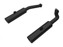 Pype Bomb Series Axle Back Exhaust System 05-06 GTO Split Rear Dual Exit Incl Muffler Delete Pipe Black Coated Tips Hardware Polished Black Finish 304 Stainless Steel Pypes Exhaust