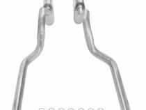 Crossmember Back W/ X-Pipe Exhaust System 63-66 GM Truck Split Rear Dual Exit 2.5 Inch Intermediate And Tailpipe Hardware Incl Turbo Pro Muffler Incl And Tip Not Incl Stainless Steel Pypes Exhaust