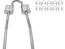 55-59 GM 2WD Truck 2.5 Inch Crossmember Back Exhaust Kit Without Mufflers Pypes Performance Exhaust