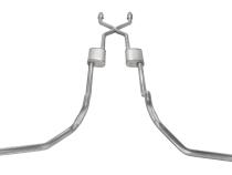 1975-1987 GM Truck 2.5 Inch Crossmember Back With X-Pipe Exhaust System Includes Catalytic Converters 409 Stainless Turbo Pro Mufflers Pypes Performance Exhaust