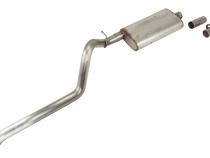 Cat Back Exhaust System 91-01 Cherokee XJ Single Rear Exit 2.5 in Intermediate And Tail Pipe Street Pro Muffler/Hardware included Natural Finish 304 Stainless Steel Pypes Exhaust