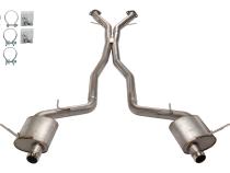 2012-21 SRT Cherokee Super System Cat-Back Exhaust 409 Stainless Steel Race Pro Mufflers SJJ05M