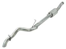 Cat Back Exhaust System 18-24 Jeep Wrangler JL 4 Door 2.0 4 Cyl High Ground Clearance Single Rear Exit 2.5 Inch Intermediate and Tail Pipe Race Pro Muffler/Hardware Incl Tip Not Incl Natural Finish 409 Stainless Steel Pypes Exhaust
