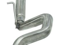 Cat Back Exhaust System 18-24 Jeep Wrangler JL 4 Door 2.0 4 Cyl High Ground Clearance Single Rear Exit 2.5 Inch Intermediate and Tail Pipe Race Pro Muffler/Hardware Incl Tip Not Incl Natural Finish 409 Stainless Steel Pypes Exhaust