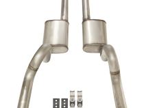 1970-1974 Mopar E-Body 3 Inch Crossmember Back Exhaust System 409 Stainless Turbo Pro Mufflers Pypes Performance Exhaust