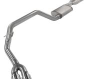 Cat-Back Exhaust System 14-21 Split Side Dual Exit 2.5 in Intermediate And 3 in Tail Pipe Violator Mufflers/Hardware Incl Tip Incl Pypes Exhaust