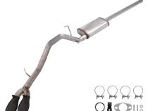 2005-15 Tacoma Cat-Back Exhaust With Street Pro Muffler &amp;amp; Black Tips STT20SB