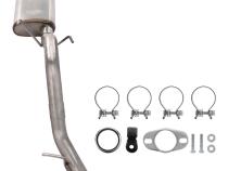 2005-15 Tacoma Cat-Back Exhaust With Street Pro Muffler &amp;amp; Black Tips STT20SB