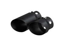 08-24 Ford 6.4L, 6.7L Powerstroke Black-Coated Tip 4 Inch ID 5 Inch Outlet Tip Cover Set 6.75 Inch 9.75 Inch Length MBRP