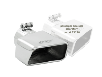 Exhaust Tip 4 3/4 Inch X 3 Inch ID Rectangle Angled Cut 3 Inch O.D. Inlet Driver Side 7 3/8 Inch Length T304 Stainless Steel MBRP