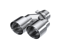 T304 Stainless Steel Tip 2.5 Inch ID Dual 3.5 Inch OD Out 9.5 Inch Length Single Wall MBRP