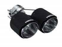 Carbon Fiber Tip  2.5 Inch ID Dual 4 Inch OD Out 9.5 Inch Length Dual Wall MBRP