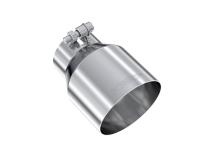 3 Inch Inlet 4.5 Inch OD Out 6.13 Inch Length Angle Cut Universal Tail Pipe Tip T304 Stainless Steel Tip MBRP
