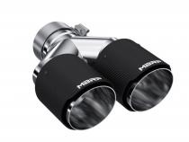 Carbon Fiber Tip 3.0 Inch ID 4.0 Inch OD Dual Out 9.87 Inch Length Dual Wall MBRP