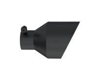Universal Black Tip, 2.5-Inch ID, 5-Inch OD Angle Cut Dual Wall MBRP