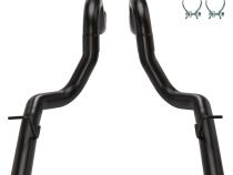 1986-1993 Mustang Black 3 Inch Tailpipe Exhaust Kit 304 Stainless Steel Pypes Performance Exhaust