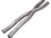 2015-2024 Mustang Resonator Delete X-Pipe Exhaust Kit 409 Stainless Pypes Performance Exhaust