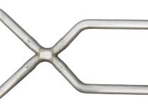 2.5 Inch Universal X-Pipe Crossover Exhaust Kit 409 Stainless Pypes Performance Exhaust