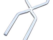 Exhaust X-Pipe Kit Intermediate Pipe 3 in Crossover Hardware Incl Polished 304 Stainless Steel Pypes Exhaust