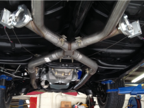 Xchange X-Pipe Crossover Kit Intermediate Pipe 3 in Hardware Incl Natural 409 Stainless Steel Pypes Exhaust