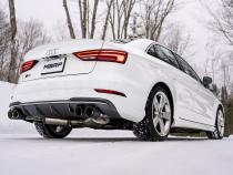 Audi 3 Inch Cat back Carbon Fiber Tips Armor Pro Series For 15-20 Audi S3 MBRP