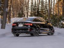 2015-2020 Audi S3 T304 Stainless Steel 3 Inch Cat Back Quad Split Rear Exit with Carbon Fiber Tips Active Exhaust MBRP