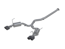 Armor Pro Subaru 3 Inch Cat Back Exhaust System Dual Split Rear-Quad Carbon Fiber Tips For 11-21 Subaru Impreza WRX MBRP