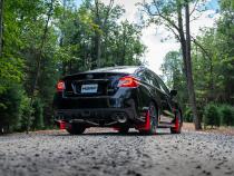 Armor Pro Subaru 3 Inch Cat Back Exhaust System Dual Split Rear-Quad Carbon Fiber Tips For 11-21 Subaru Impreza WRX MBRP