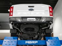 Ford 3 Inch Cat Back Exhaust System Dual Split Rear Exit For 19-23 Ford Ranger Ecoboost 2.3L MBRP