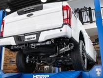 Ford 4 Inch Exhaust Resonator Back Single Side Armor Lite For 17-Up Ford F250/F350 MBRP