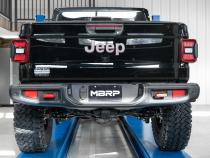 21-23 Jeep Gladiator Armor Plus Series T409 Stainless Steel 3 Inch Filter Back Rear Turn Down Exhaust System MBRP