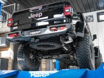 21-23 Jeep Gladiator Armor Plus Series T409 Stainless Steel 3 Inch Filter Back Rear Turn Down Exhaust System MBRP