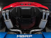 3 Inch Cat Back Exhaust System For 18-23 Ford Mustang GT 5.0L With Quad 4 Inch Dual Wall Tips Street Version T304 Stainless Steel MBRP