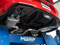 MBRP 3 Inch Cat-Back Active Exhaust With Carbon Fiber Tips Armor Pro Series For 18-23 Ford Mustang GT 5.0L MBRP