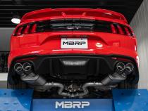 MBRP 3 Inch Cat-Back Active Exhaust With Carbon Fiber Tips Armor Pro Series For 18-23 Ford Mustang GT 5.0L MBRP