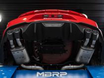 MBRP 3 Inch Cat-Back Active Exhaust With Carbon Fiber Tips Armor Pro Series For 18-23 Ford Mustang GT 5.0L MBRP
