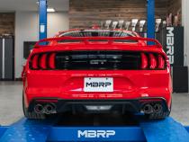MBRP 3 Inch Cat-Back Active Exhaust With Carbon Fiber Tips Armor Pro Series For 18-23 Ford Mustang GT 5.0L MBRP