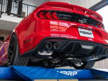 MBRP 3 Inch Cat-Back Active Exhaust With Carbon Fiber Tips Armor Pro Series For 18-23 Ford Mustang GT 5.0L MBRP