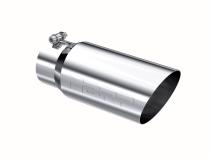 Exhaust Tail Pipe Tip 5 Inch O.D. Angled Single Walled 4 Inch Inlet 12 Inch Length T304 Stainless Steel MBRP