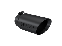Exhaust Tip 5 Inch O.D. Dual Wall Angled 4 Inch Inlet 12 Inch Length-Black Finish MBRP