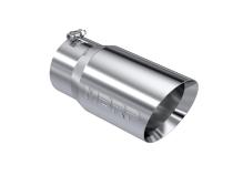 Exhaust Tail Pipe Tip 6 Inch O.D. Dual Wall Angled 5 Inch Inlet 12 Inch Length T304 Stainless Steel MBRP