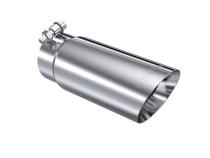 Exhaust Tip 3 1/2 Inch O.D. Dual Wall Angled End 3 Inch Inlet 10 Inch Length T304 Stainless Steel MBRP