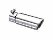 Exhaust Tip 3 1/2 Inch O.D. Angled Rolled End 3 Inch Inlet 10 Inch Length T304 Stainless Steel MBRP