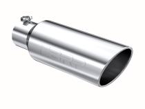 Exhaust Tip 6 Inch O.D. Rolled End 4 Inch Inlet 18 Inch Length T304 Stainless Steel MBRP